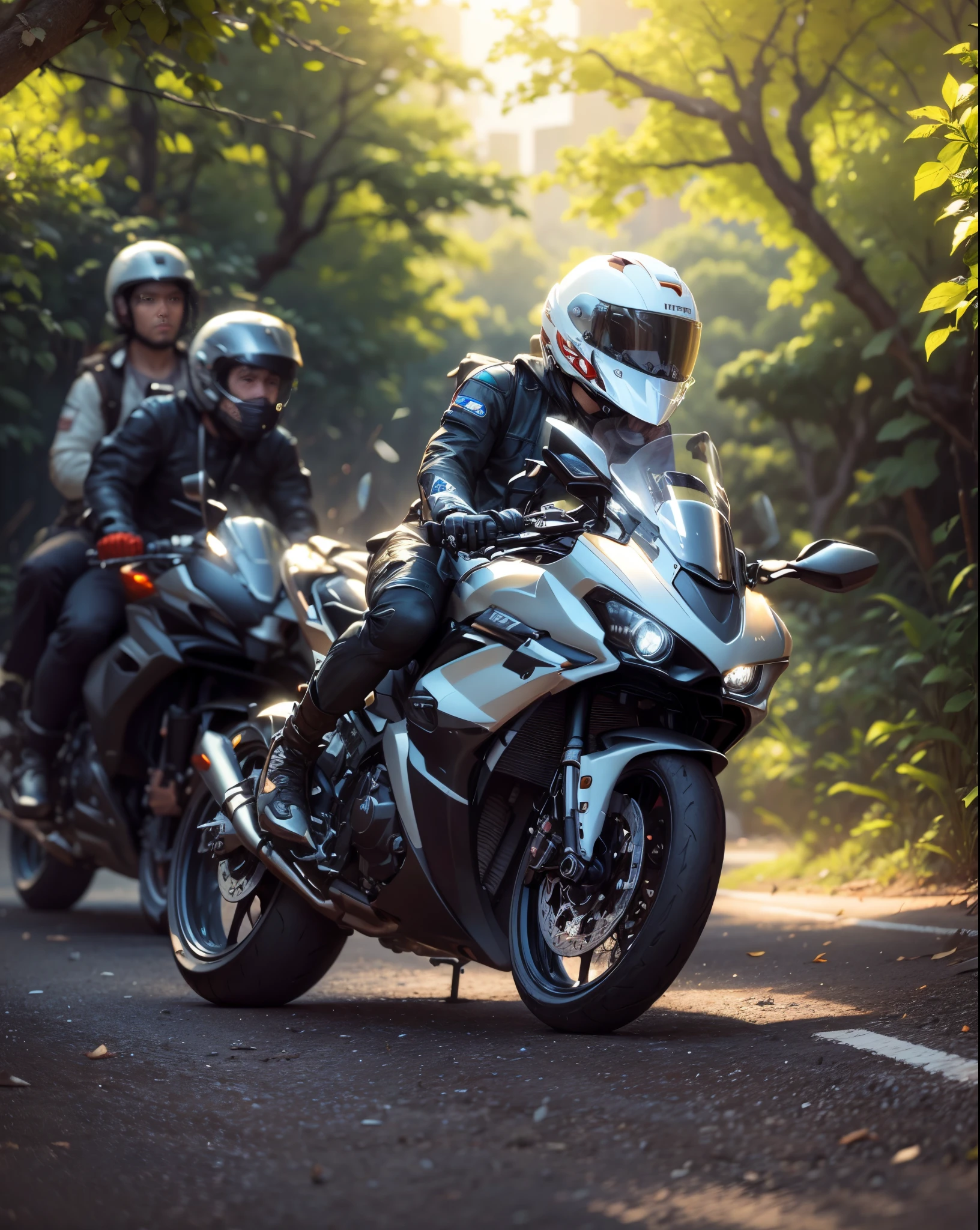 (hiperrealisme:1.1),(detail:1.2)8k, realistic , detail , 8k, ultra realistic,Motorcycle parking, check background,bokeh