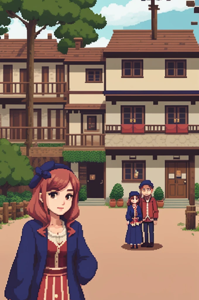 date simulator village portrait, females only