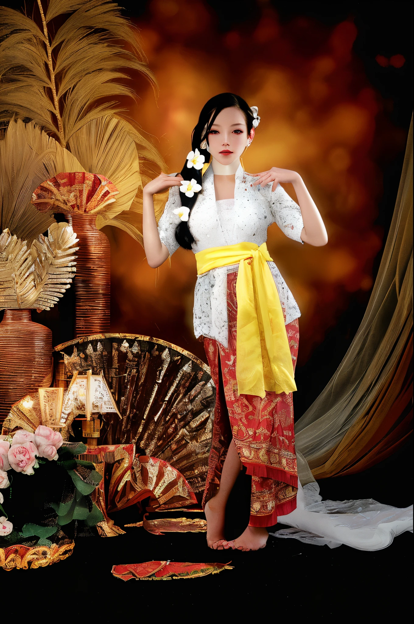 Snow Queen,Perfect, delicate and beautiful face,Slim hands。straight legs