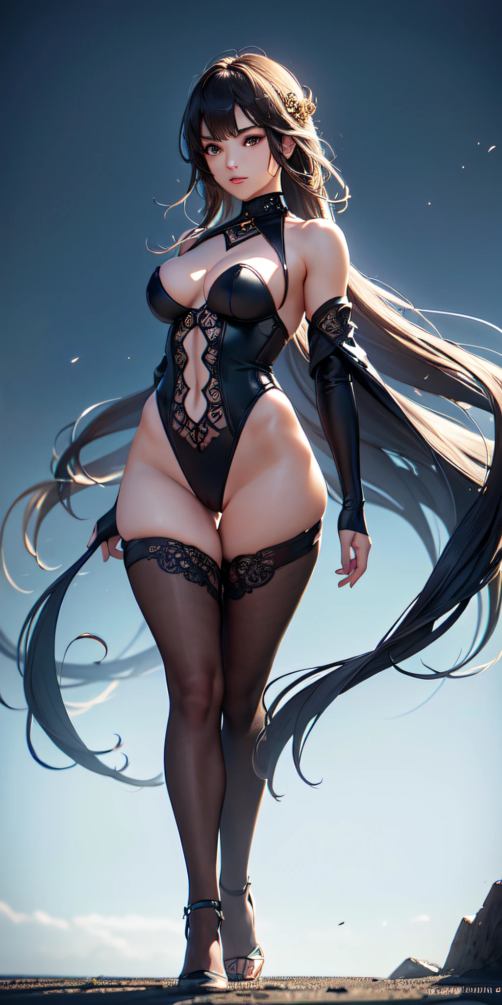 (((profesional: Paso a paso, taking into account even the smallest detail, Resultado final a nivel de Dios, todos los detalles intrincados))): "cuerpo completo, imagen perfecta, face symmetrical, (Solo 1mujer), Hungarian woman tanned, seductora profesional, cachondo, effortless, figura y cuerpo perfecto, 21-year-old, fuerte viento creciente, dynamic sexy pose, alto contraste, Obra maestra, Super fine photo, La mejor calidad, realismo, Rear side lighting, Canon SPE 5 professional camera with 50mm lens"
