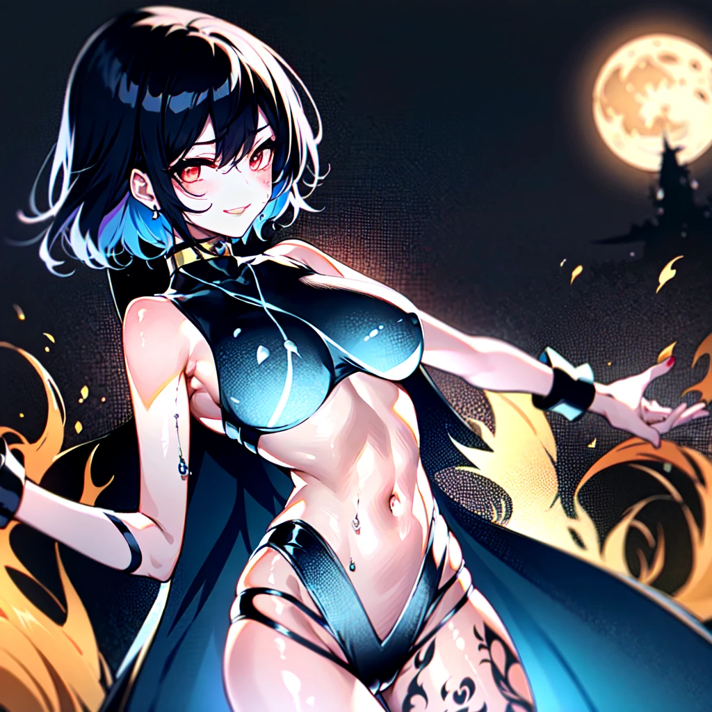 (official:1.4), Unique Artistic favorite Creative illustrations, dynamic composition, ( solo:1.4),{nsfw}, masterpiece, ultra-detailed, tyle), evil dark-skinned sailor senshi,(dark-skinned female), 80's(style), (dark heroine:1.2), evil magical girl, iconic attack, dominatrix, dark kingdom, drak moon kingdom sailor senshi, (evil bad end ami mizuno), solo female, Naoko Takeuchi, satou_kuuki, mature female, standing, full body, looking at viewer, corruption, contrapposto, dark-skinned female, mind break, blue hair, short hair, evil smile, lips, eyelashes, covered erect visible through clothing, evil grin, sexy, evil purples eye, pubic tattoo, dark aura, crotch_tattoo, venus body, anime face, moe, choker, impossible clothes, thigh_clothes, skimpy costume, used condom, slutty clothes, outdoors, red moon, full moon, park, (night:1.1) (perfect female proportionlush, dominatrix mizuno ami, , voluptuous breast)++, beautiful detailed eyes, breast enhancement, toned female, glamorous perfect female proportion, (perfect female proportions:1.1), (seductive eyes:1.2), eyeliner, mascara, sexy makeup, (seductive smile:1.2), (mature woman:1.4), (milf:1.1), masterpiece, best quality, high quality, illustration, film grain, 1girl, (high resolution, masterpiece, ultra best quality, insanely amazing hyper fine extremely detailed, official:1.4) extremely detailed artgerm, (official:1.4), dynamic composition, (solo girl, solo, solo focus:1.4)+++, {nsfw}, masterpiece, ultra-detailed, revealing_clothes, cameltoe, erect nipples visible through clothes, dripping , juice drip, wet, sweating, steaming body (intricate details:1.12), (intricate details, hyperdetailed:1.15), jewelry, skirt, blue_hair, bracelet, earrings, 2d, breasts, dark_skin, lips, short_hair, pink_red_eyes, cleavage, thighhighs, smile, midriff, nail_polish, navel,