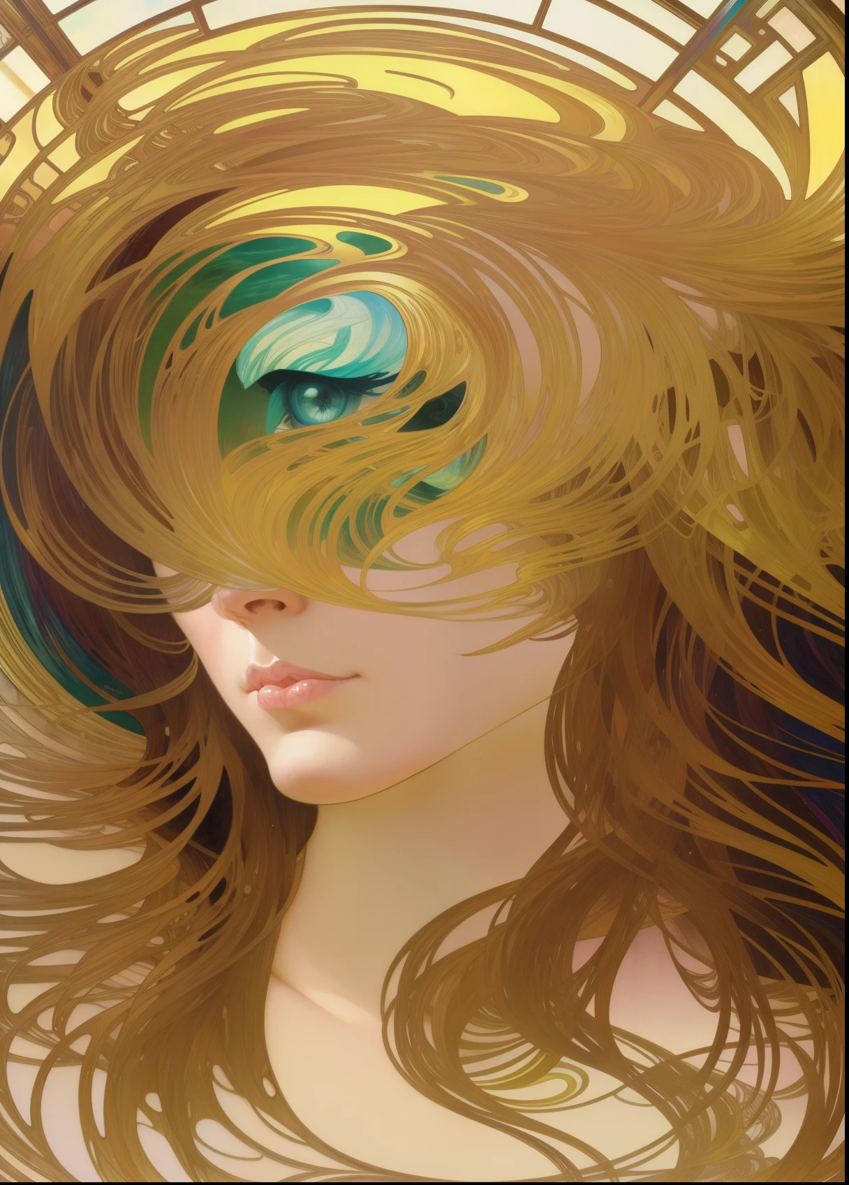 water, refraction, reflections, mirrors, prisms, sunlight, glowing lights!! intricate elegant, highly detailed, digital painting, artstation, concept art, smooth, sharp focus, illustration, art by ( ( ( ( artgerm ) ) ) ) and ( greg rutkowski )! and ( ( ( alphonse mucha ) ) ), eyes reflecting into eyes reflecting to infinity