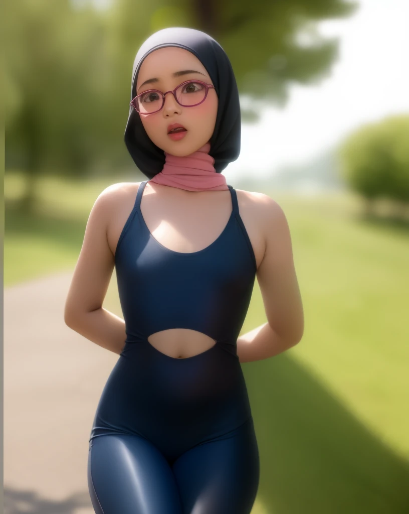 (((HIJAB MALAY GIRL))), masutepiece, High quality, UHD 32K, Realistic face, Realistic skin feeling , A Japanese Lady, 8 , Little Giry cute and baby-like face, (((FLAT CHEST))), (MATRIX WORLD), ((look In front  at the camera and OPEN YOUR MOUTH)), (((LITTLE GIRL))), (((CUTE GIRL))), ((PINK NIPPLES)), ((TRANSPARENT)), ((RED LIPS)), ((LACE)), ((SPECTACLES)).