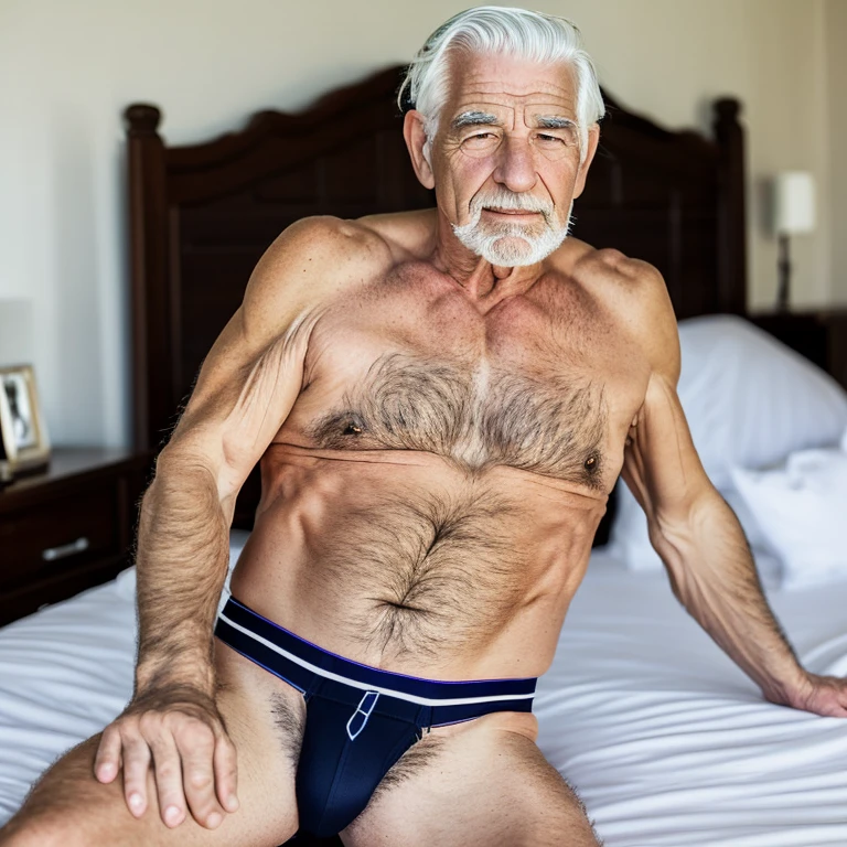 Richard Gere, 50 years old, trick body, muscle, hairy, nude, eating penis