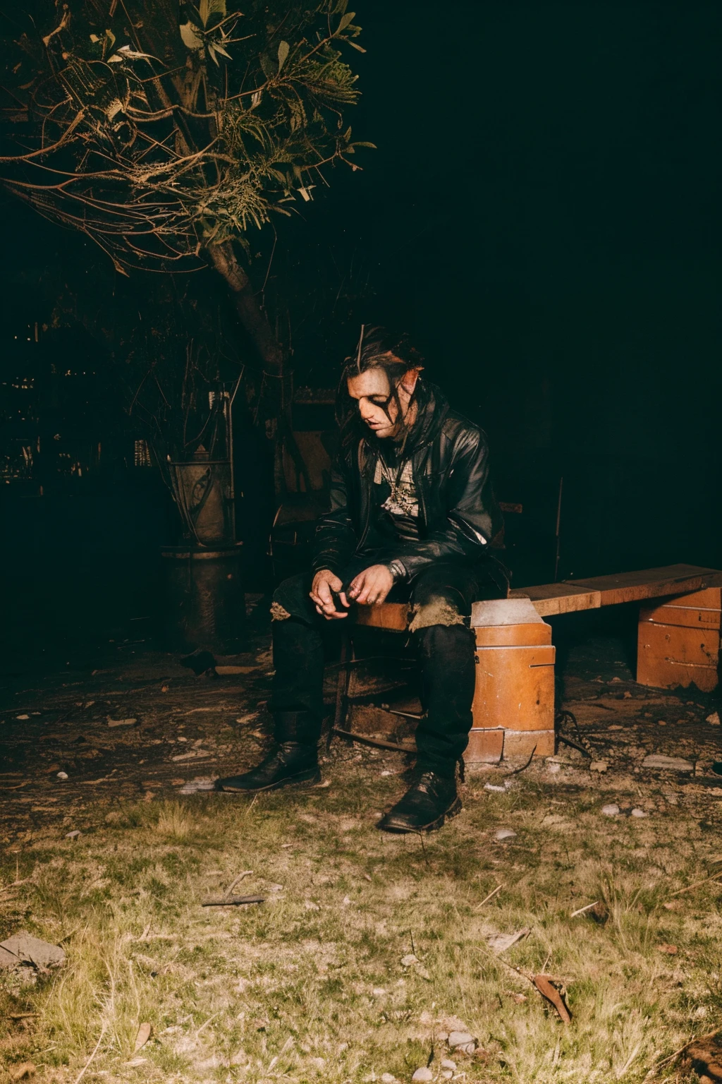 Make me sit on a king&#39;s throne, in a post-apocalyptic world.