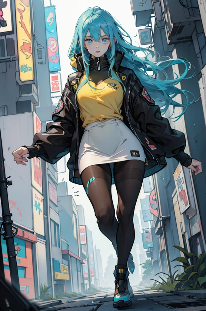 Round image,(masutepiece:1.3), (best qualtiy:1.2), (An ultra-fine illustrations:1.2), (masutepiece), High quality, high detailing,(Solo:1.4),((Round image)),[(White background:1.1)::5],[(Cyberpunk:1):5],[(Game Character Portrait:1.2):5],

{1 girl},{Solo},(((Full body))),{{{only five fingers}}},((yellow))The long-haired((Yellow and (Wiz)),Long hair,Whole body, pantyhose,look at viewr,, aqua eyes, Cyberpunk,