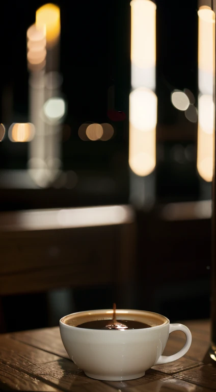 Zeiss_style,cup of coffee on the table,outdoors at night,masterpiece, best quality,super detailed, high resolution, very detailed, 8k uhd, (fidelity, fidelity: 1.5),(natural light), amazing, photon mapping, radiosity, amazing physically based rendering, fine detail, best, high quality , RAW Photo, (Bokeh: 0.8), Realistic, (Depth of Field: 0.8),Bokeh background,
