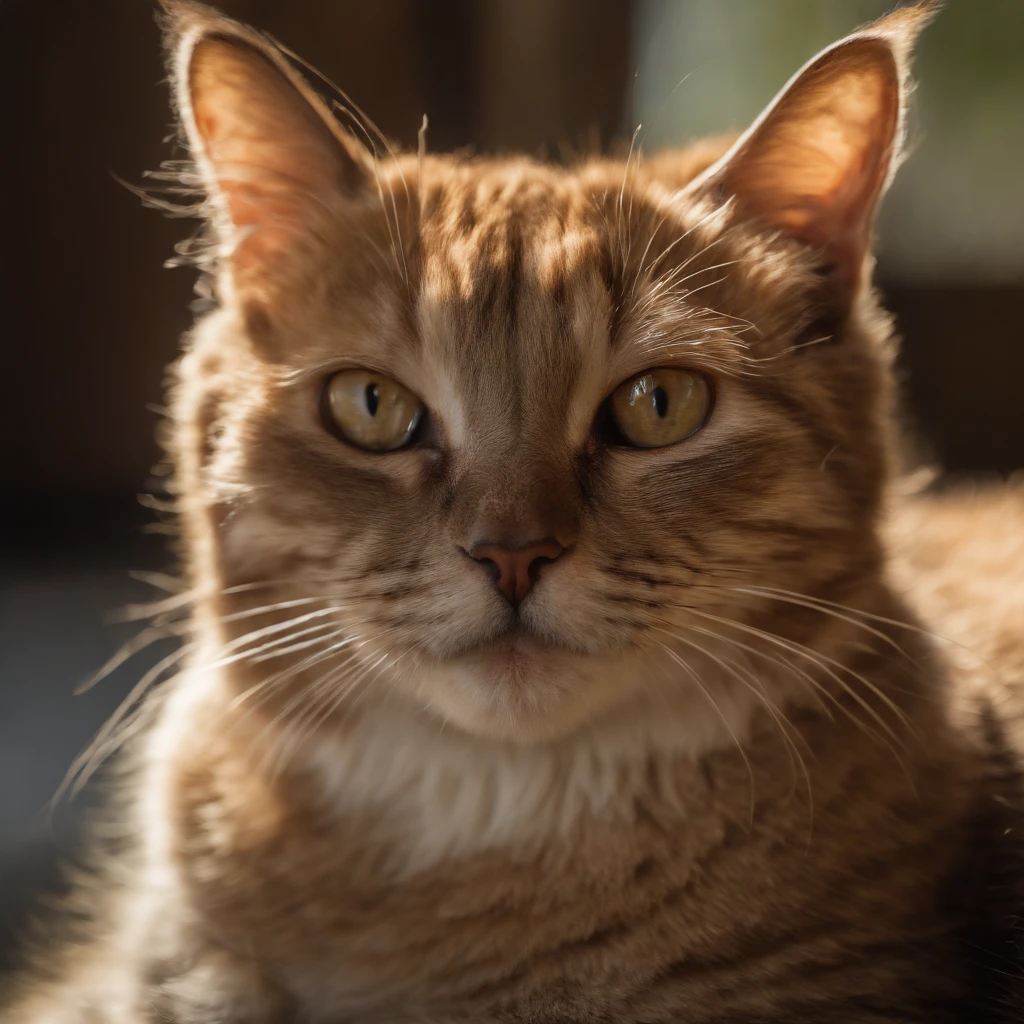 a hazel eyed cat protecting a beautiful brunette woman staring straight at camera closeup (masterpiece: 1.5) (photorealistic: 1.1) (bokeh) (best quality) (detailed skin texture pores hair: 1.1) (intricate) (8k) (HDR) (wallpaper) (cinematic lighting) (sharp focus )