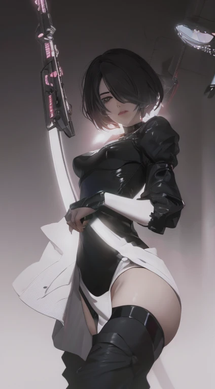 ((La mejor calidad)), ((obra maestra)), (muy detallado:1.3), ...............................................................................................................................................3D, Beautiful (cyberpunk:1.3) Mujer hacker, peinado corto,pelo corto, Volver al visor, cabello grueso, Terminal de ordenador operativo, Pantalla montada en la cabeza, computer server, Pantalla LCD, fiber optic cable, Logotipo de la empresa, HDR (High Dymanic Range), Trazado de rayos, NVIDIA RTX, Super resolution, Irreal 5, Subsoil Scatter, Textura PBR, Post-procesamiento, Anisotropic filtering, profundidad de campo, maximum sharpness and sharpness, Texturas multicapa, Albedo y Highlight Maps, Sombreado de superficies, Accurate simulation of light-material interactions, proporciones perfectas, Renderizado de octanaje, duotone lighting, ISO bajo, balance de blancos, Regla de los tercios, amplia apertura, 8K RAW, efficient sub-pixels, sub-pixel convolution, glow particles, dynamic pose