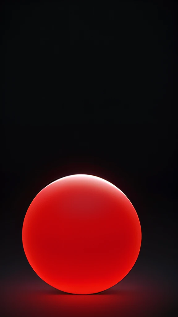 Red sphere outline on black background