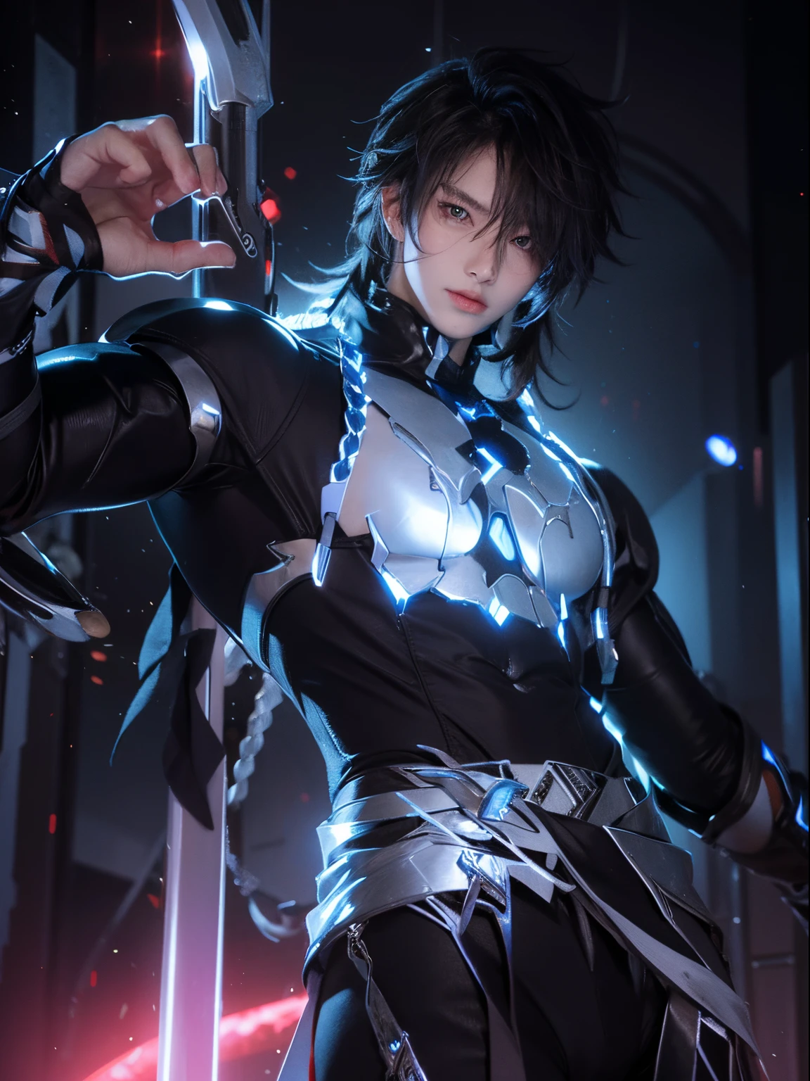 (max resolution: 1.2), (Ultra HDTV: 1.2), 8K resolution, Eye and skin details, face details, , (Sharp focus: 1.2), (Precise focus) sharp face: 1.2), (((Boy))), Standing, Short hair, Purple hair, Shirtless, Exposed pecs, Six pack abs, transparent white briefs, Summer, Ocean water, Blue sky , Sunny, White clouds, Sunlight, Water table, Trees, Flowers, Coconut trees