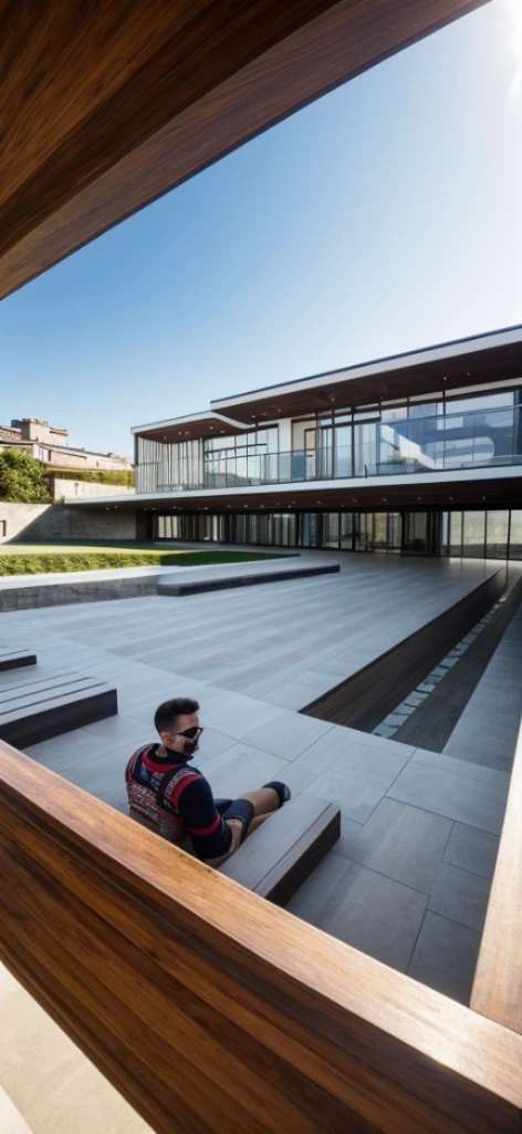 ((( best quality, masterpiece))), (hyper realistic, photo-realistic:1.2), high quality, (daylight:1.2), perfect lighting,
mordenhouse, main material (wooden , glass bancony,  stone:0.2 ,white  wall , wam white ), building,  morden house, modern, dynamic light, daylight