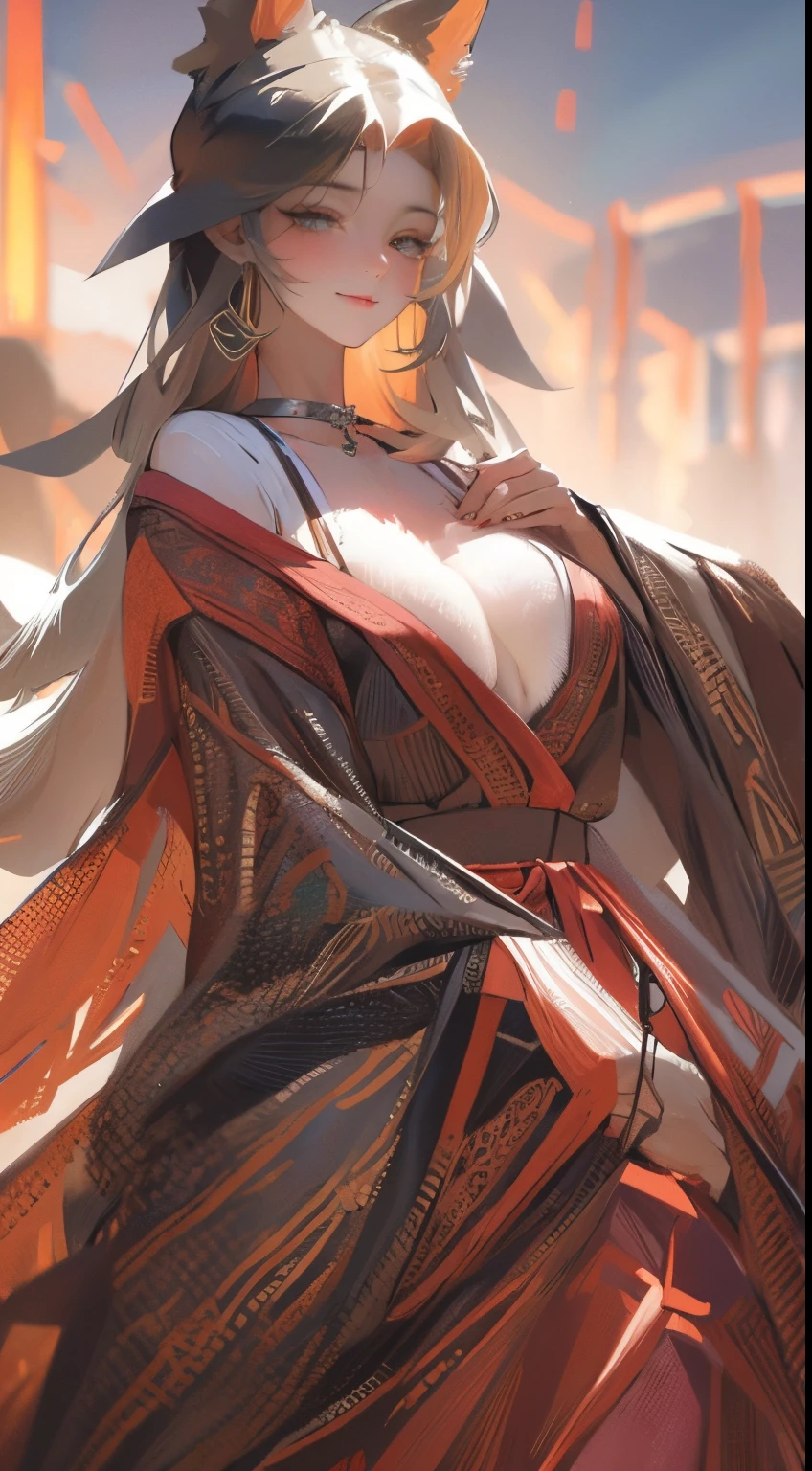 Realistic photo, best possible quality, hairy woman fox human fox with human features and body, ela nua deitada na clareira da floresta, olhando nu para frente com um olhar travesso, her  are perfect, pequeno e redondo, ela tem um peludo , com os dedos ela convida e chama para se juntar a ela deitada, on floor