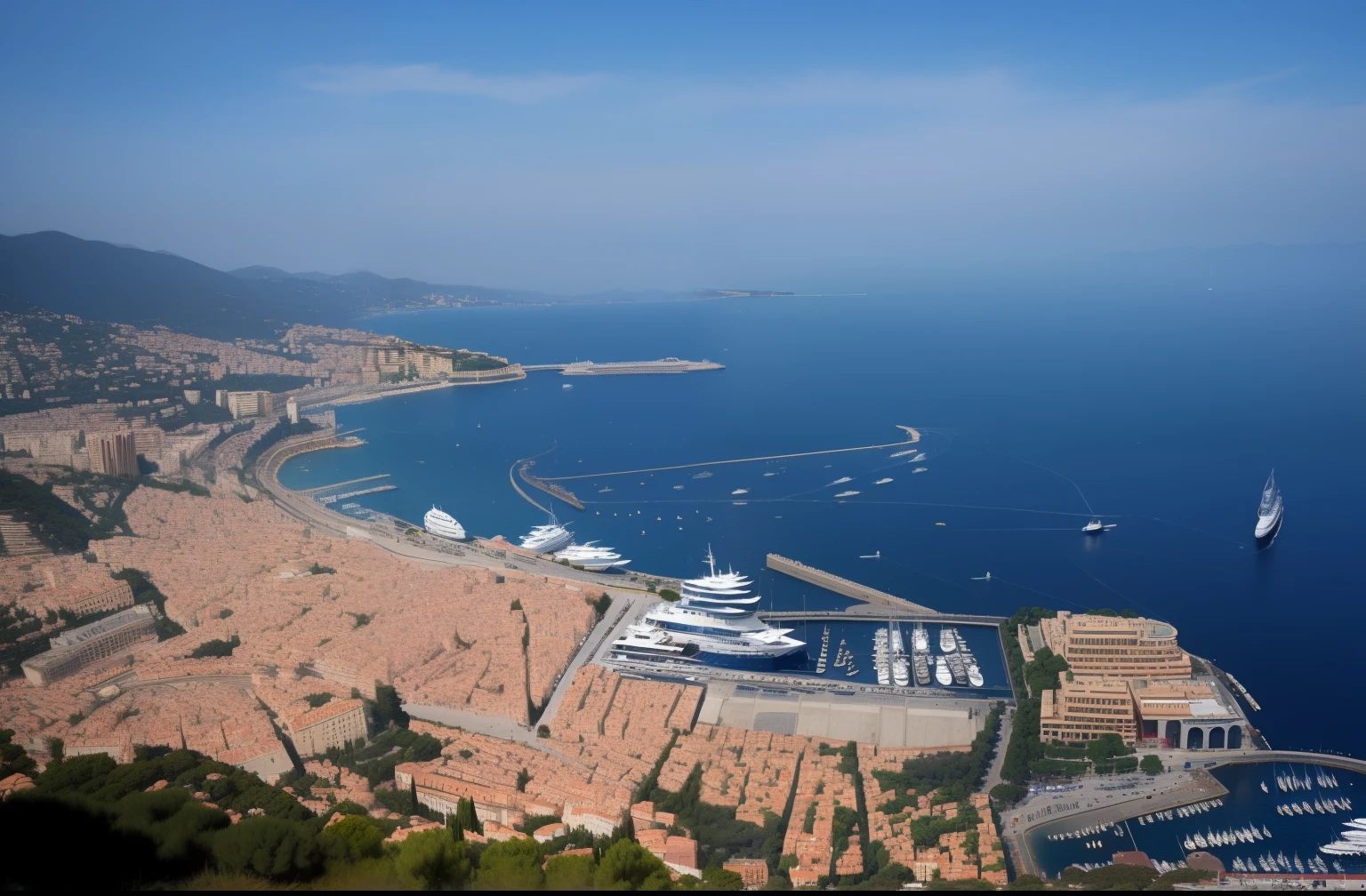 Urban roughness with a port and large body of water々Nice view, monaco, Cannes, Nice view, surrounding the city, overview, Nice, imposing, by Etienne Delessert, beautful view, Trendy, by Bernard D’Andrea, Bird View, city, Aerial, birdseye view, Mediterranean cities, mediterranean, know