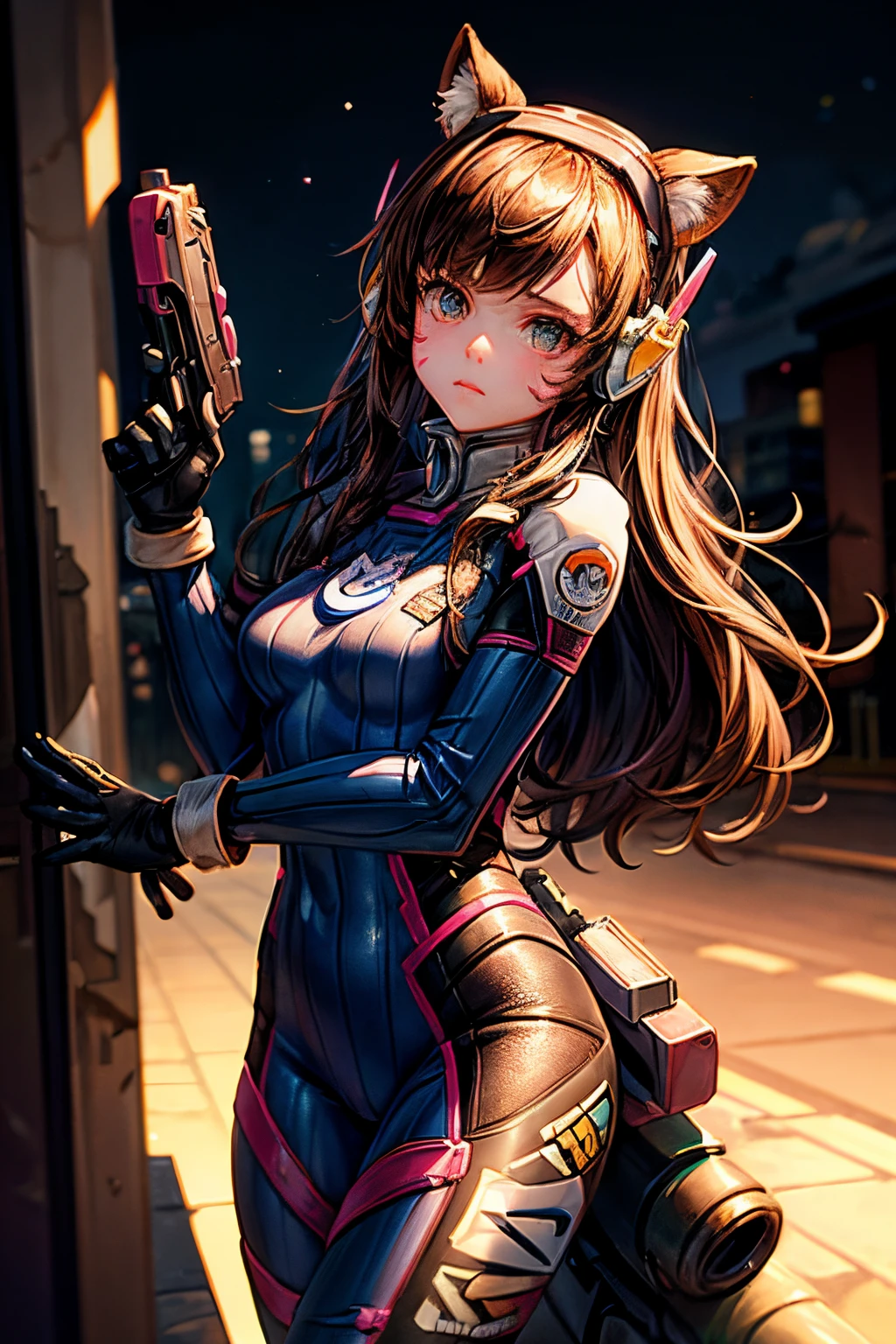 multiple girl hugging, Hyper Detail, Girls Only, Dynamic Lighting, (Glossy skin: 1.5), Masterpiece, Top Quality, Absurdity, black and red skirt, short clothes, breasts, cleavage, golden eyes, ray tracing, very long hair, masterpiece, hair between eyes, blush, NSFW, sexy, dynamic poses, wet, bunny ears, bunny tail, highly detailed, cyberpunk suit