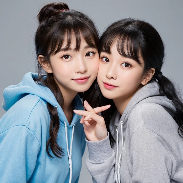 (table top、highest quality、8k、Award-winning work、ultra high resolution)、(Group photo of two women 1.4)、(Perfect red turtleneck knit:1.1)、(Red turtleneck knit covered in semen:1.1)、big breasts、emphasize body line、Very long wavy hair、bright and glossy lipstick、(the biggest smile looking at me:1.1)、(Show your beautiful teeth and smile big:1.1)、(two women standing side by side:1.4)、Glossy skin、(close up of face:1.5)、(bright pink background:1.1)、accurate anatomy、ultra high definition hair、Ultra high definition beauty face、輝くultra high resolutionの美肌、ultra high resolutionの艶やかな唇、(Face covered with a large amount of semen:1.5)、(two women facing directly:1.3)、(body facing straight ahead:1.1)