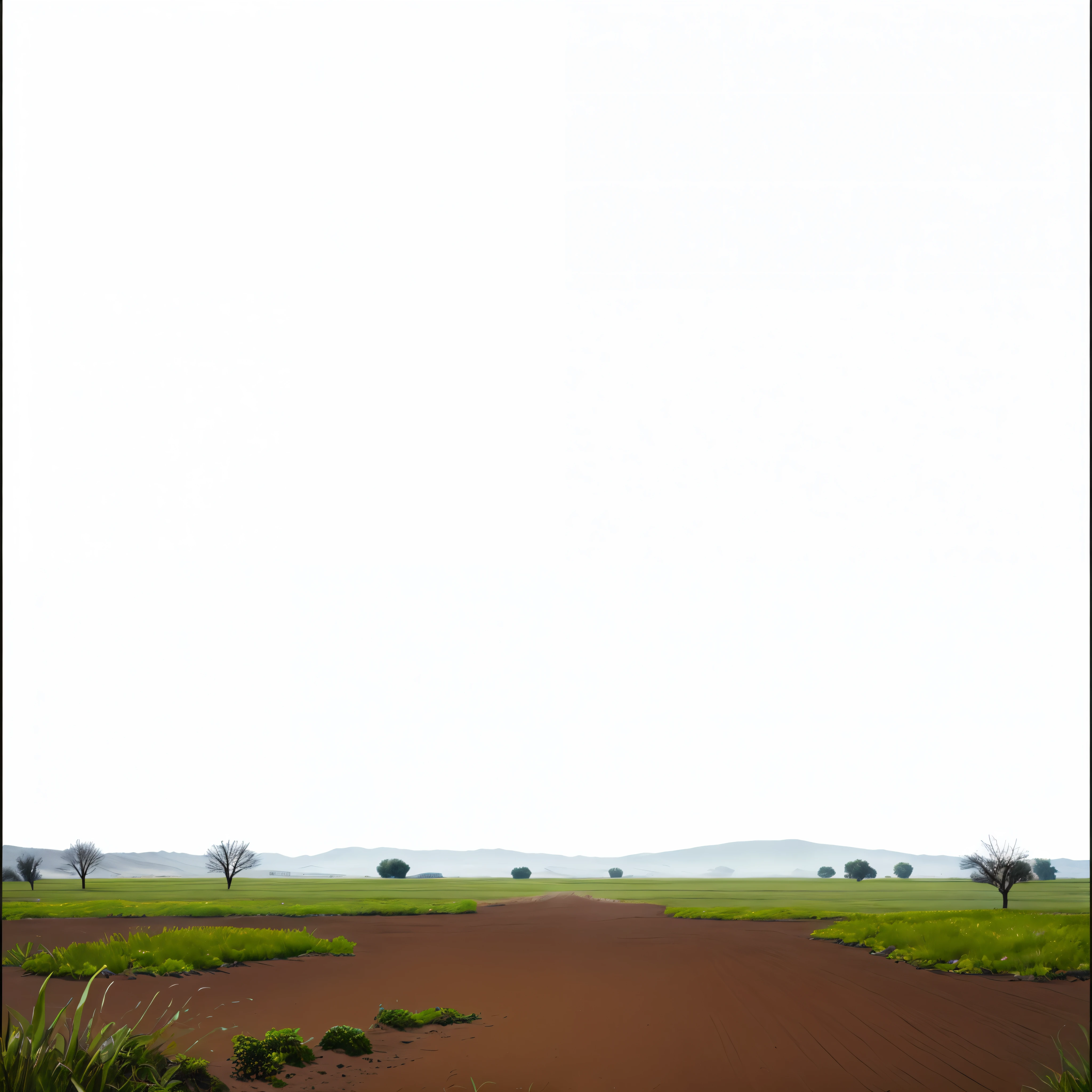 there a picture of a picture of a field with a tree, random background scene, field background, soil landscape, without green grass, 2d texture, 2 d texture, barren, background battlefield, wide portrait, plants and grass, some trees in the background, wide establishing shot, soil, dirt ground, grass, ground very detailed, background sharp earth