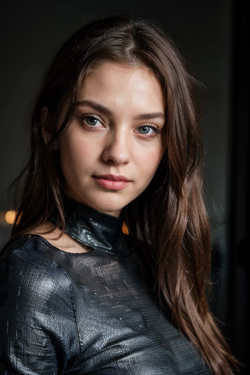 hellblaues Haar, gewelltes Haar, schmale Nase, zusammenzucken, lange Wimpern, blaue Augen, easy smile, 26 Jahre alt, Beautiful Maiden, perfect girl, very long hair down to the waist, gewelltes Haar, Erweiterte Pupillen, Augenreflexion, flush, Realismus, HyperRealismusus, full-body, Kanon, Nikon, 8K, Super detailliert, ccurate, best quality, UHD, Super detailliert, anatomisch korrekt, Strukturierte Haut, Hohe Detailgenauigkeit, awards winning, hight resolution, Netzhaut, Meisterwerk, profilansicht, Gesicht schaut nach rechts, Gesicht von der Seite, Kamera von unten nach oben auf das Gesicht gerichtet, schwarzes glitzer kleid