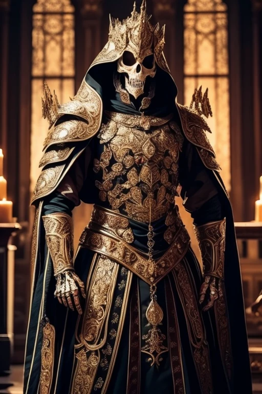 Baroque armor designs, skeleton like