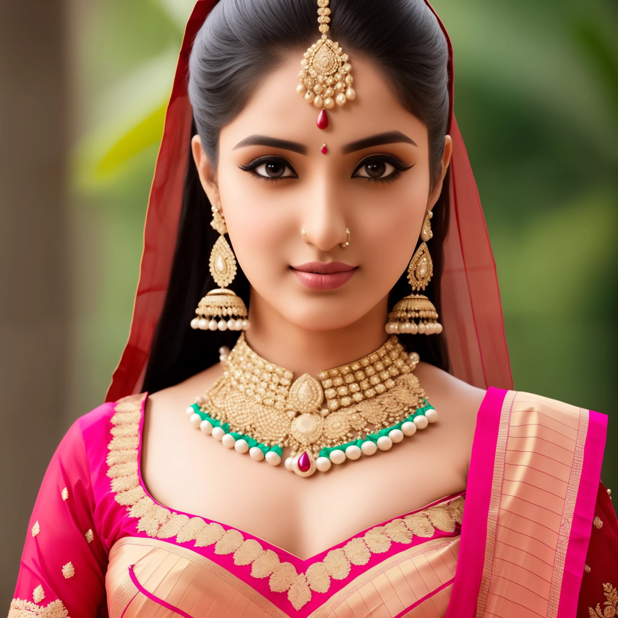 very beautiful busty desi girl around 18 years age wearing sexy saree, ultra realistic, photorealistic, masterpiece, hyperdetailed, soft makeup, Instagram --auto --s2