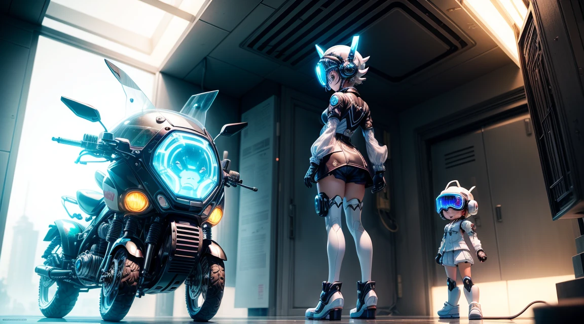 (blind box toy style:1.2), (Full body shot) , 1 transparent and cute Astro Boy, Transparent Mecha, Exquisite helmet:1.2, Glowing goggles:1.2, Cyberpunk, Dreamy glow, clean, White background, ( Global Illumination, 光线追踪, nffsw, Unreal Render,Reasonable design, detaileds, masutepiece, Best Quality, nffsw, Cinematic lighting)