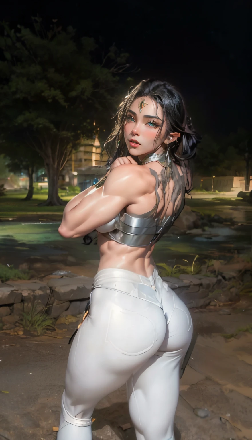 Muscle Girl, black hair, Asgard,valkyrie,Senhora Cavaleiro,anatomia correta,epic fantasy digital art,tmasterpiece,8k,high-definition resolution,Desenho detalhado,alta qulidade,, Epic composition,