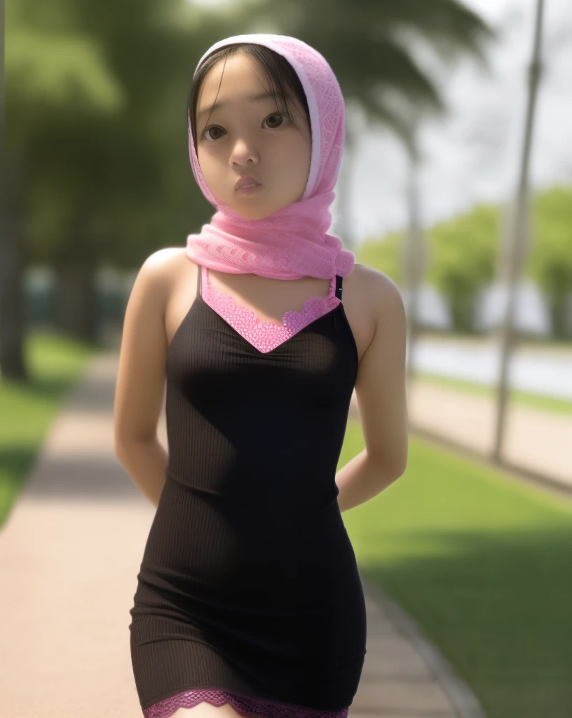 (((HIJAB MALAY GIRL))), masutepiece, High quality, UHD 32K, Realistic face, Realistic skin feeling , A Japanese Lady, 8 years old, ***********, Very cute and baby-like face, (((FLAT CHEST))), (MATRIX WORLD), ((look In front  at the camera and SADNESS)), (((***********))), (((CUTE GIRL))), ((TRANSPARENT)), ((PINK LIPS)), ((LACE)), ((TRANSPARENT)), ((SEXY LONG DRESS)).