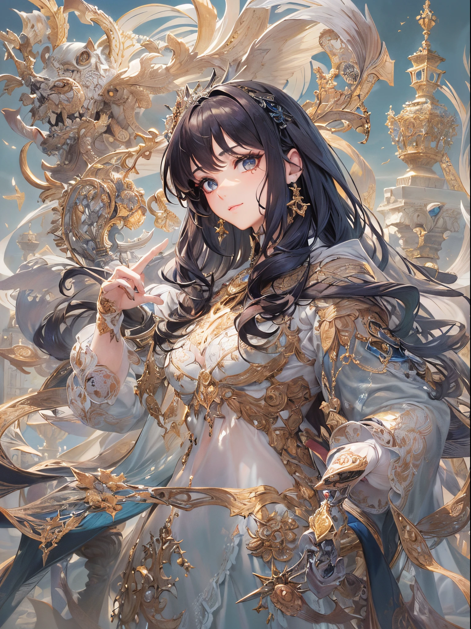 ((Finest quality)),(超A high resolution),(ultra-detailliert),(Meticulous portrayal),((Best Anime)),(Finest works of art),(Ultra-Precision Art),(The art of astounding depiction,Overwhelming depiction:1.5),(intricate and detailed art:1.6), (1 adult female:1.5),(very neat and beautiful face:1.6),(boy:1.5),Light makeup:1.5,perfectly proportions:1.5,lustrous dark hair:1.5,A slight smil,beauty legs:1.4