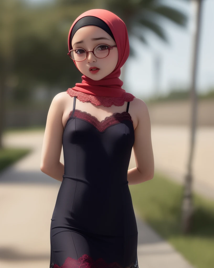 (((HIJAB MALAY GIRL))), masutepiece, High quality, UHD 32K, Realistic face, Realistic skin feeling , A Japanese Lady, 8 , Little Giry cute and baby-like face, (((FLAT CHEST))), (MATRIX WORLD), ((look In front at the camera and SADNESS)), (((LITTLE GIRL))), (((CUTE GIRL))), ((TRANSPARENT)), ((RED LIPS)), ((LACE)), ((TRANSPARENT)), ((SEXY DRESS)), ((SPECTACLES)), ((NIPPLES)).
