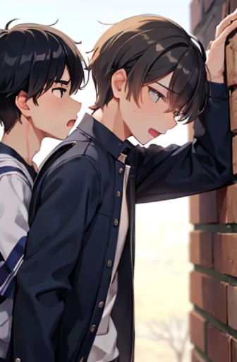 The everydayness of sexual desire、(((cool male college student、cool male college student、refreshing male college student)))、(Male college students who are cool but start leaking)、(layered clothes:1.4)、creation、dust particles、Smooth CG art、Winter clothes,(winter cold wind)、beginning of spring、 (Due to the onset of a male love infection disease、Other boys and cool male college students looked at each other in the street and fell in love with each other, and their sexual desire and excitement overflowed.)、(((2boy,2boy))),((Awakening of sexual desire in male love、Sexual excitement of male love、Expressions of men seeking sexual intercourse))、(hands of sex)