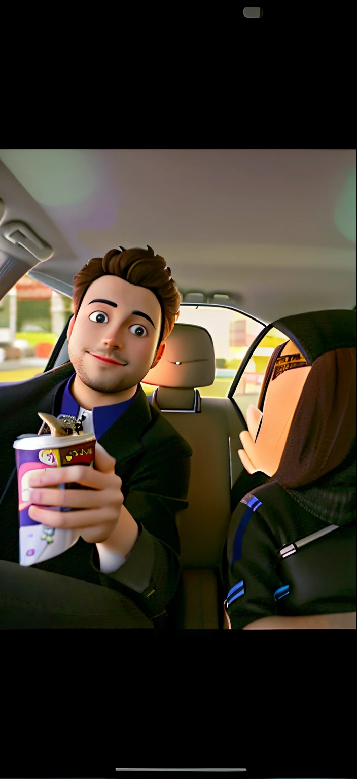there a man and woman sitting in a car giving the thumbs up, carpool karaoke, snapchat photo, video screenshot, at the taco bell drive through, tiktok video, music video, low quality footage, instagram story, very very low quality picture, facebook post, nighttime!, nighttime!!, driving, low quality video, driving a car, amr elshamy