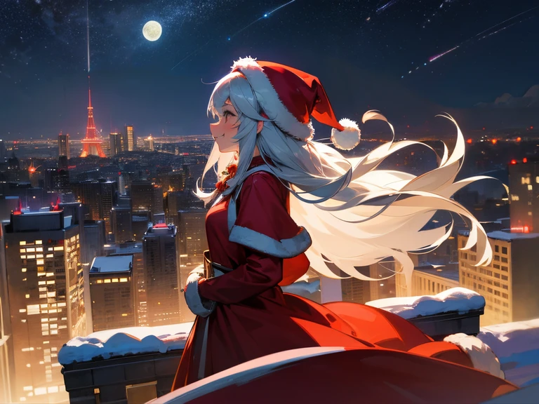 moon and full stars、milkyway