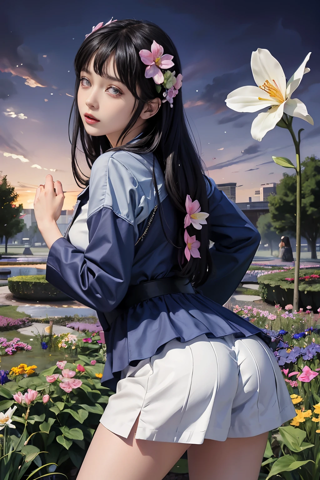 photorealistic, high resolution, soft light,1women, solo, hips up, shinning skin, (detailed face), jewelry, tattoo , Hinata, beautiful face, detail face, realistic face, purple eyes, detail eyes, realistic eyes, pink lips, realistic lips,Best Quality, Masterpiece, Ultra High Resolution, (Realistic: 1.4), Original Photo, Side Light, Fine Beautiful Eyes: 1.2, Masterpiece* Portrait, Realism, 1 Girl, Ultra Detailed , perfeck ,Hinata Hyuga ,photo realistic,anime realistic,realisticstayl,