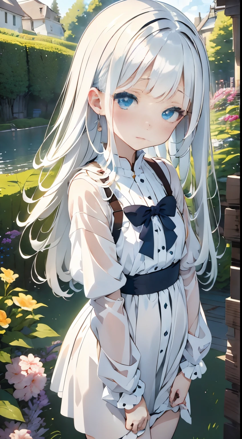 watercolor paiting、Beautiful pale hues、parfect anatomy、character drawing、portlate、Cute little girl s