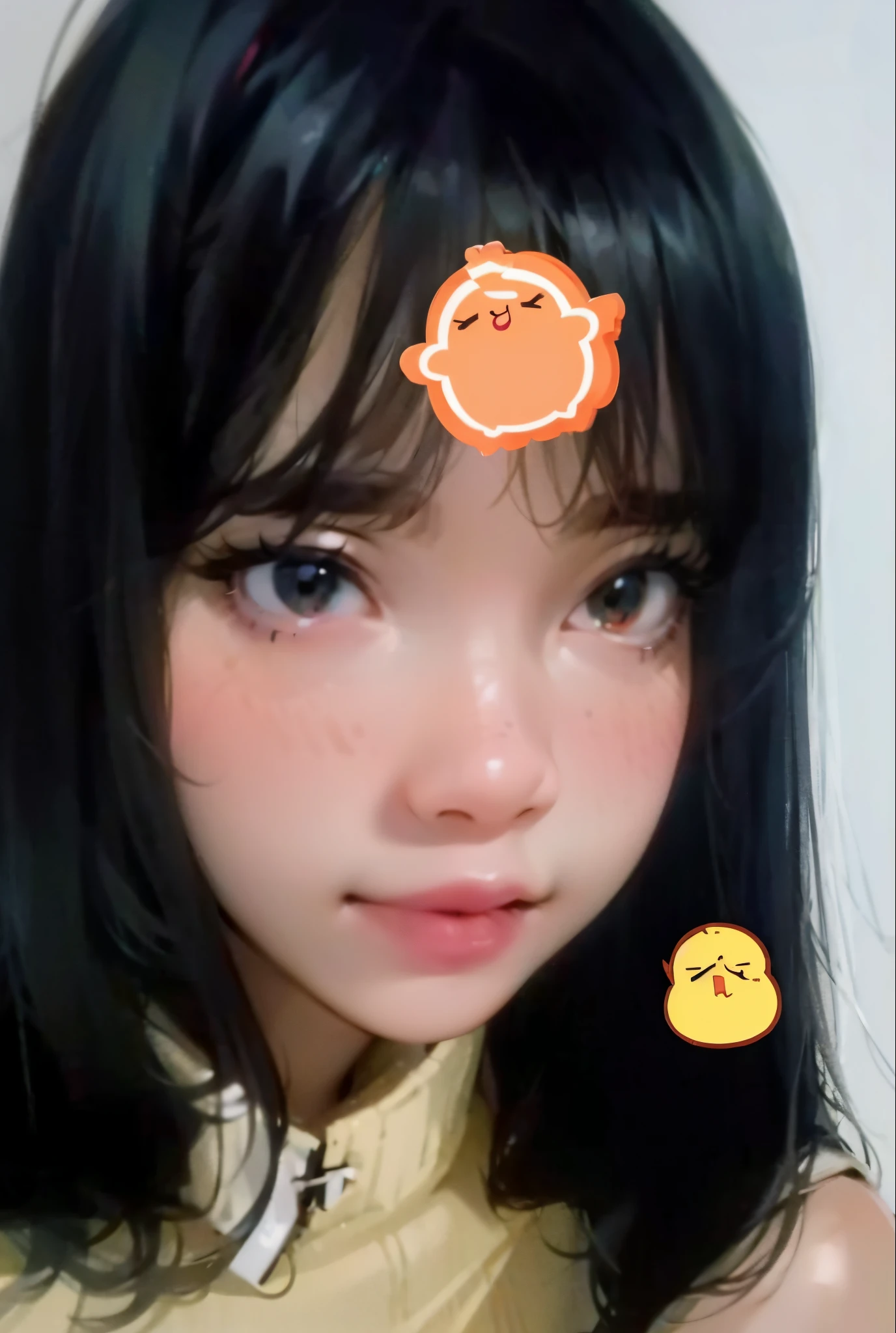 Generate to Cartoon, 1Girl, 18Y.o, Longhair, Black Hair, Chubby, cute Girl, Generate to Cartoon, Ultra detail