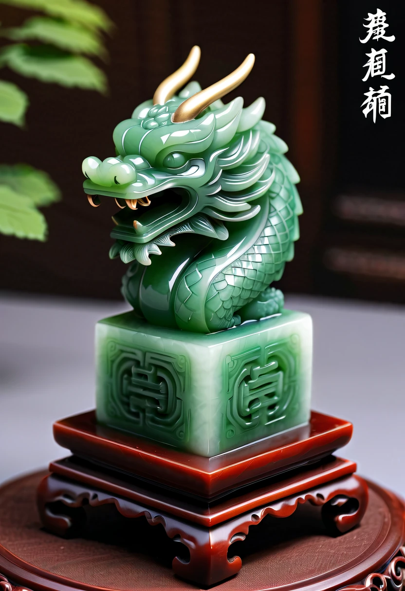 dragon scale,faucet,Chinese totem dragon,scale,china idol,Ancient divine beasts,Jade carved square seal,Square seal,A symbol of imperial power,Dragon Seal