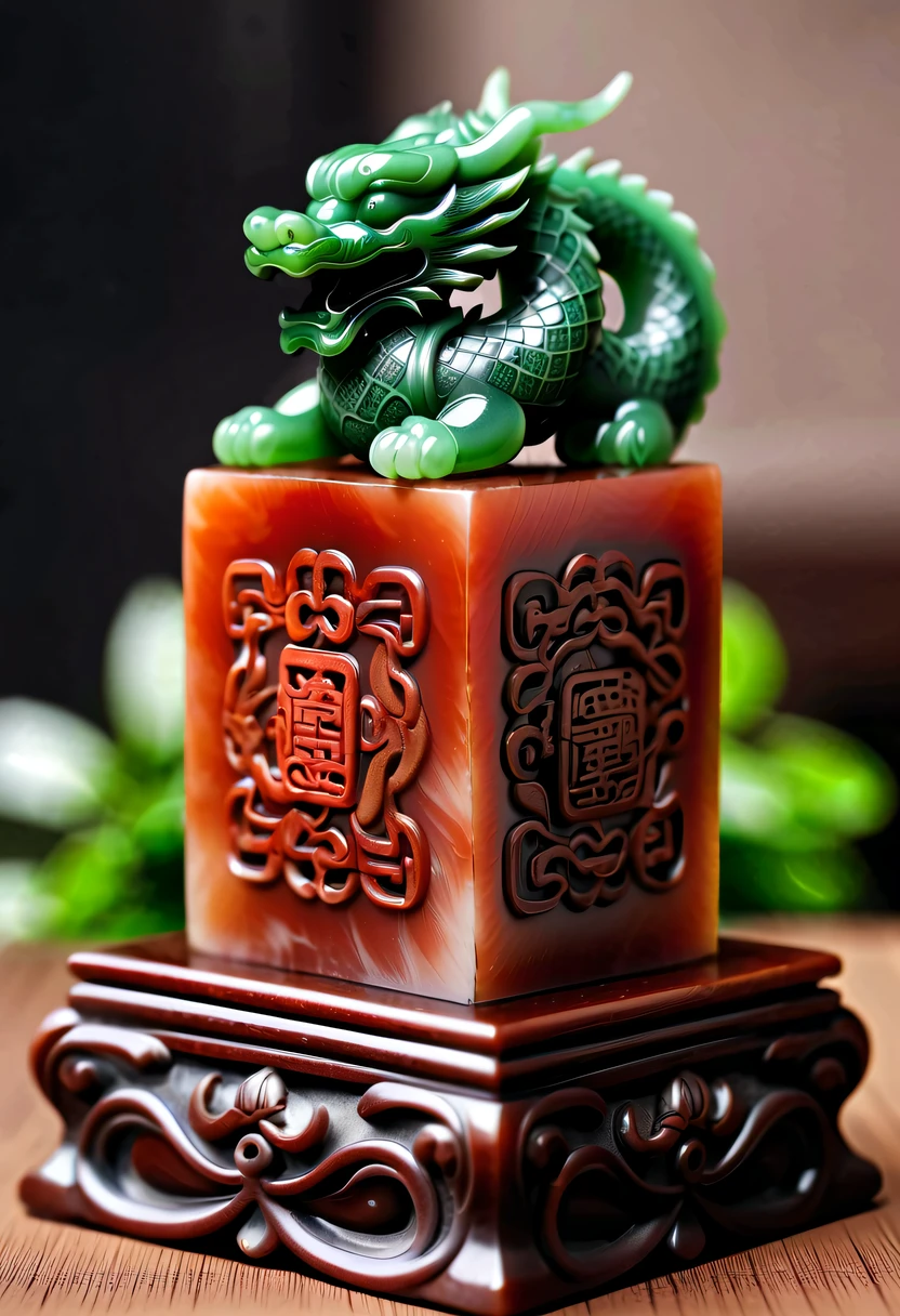 dragon scale，faucet，Chinese totem dragon，scale，china idol，Ancient divine beasts，Jade carved square seal，Square seal，A symbol of imperial power，Dragon Seal