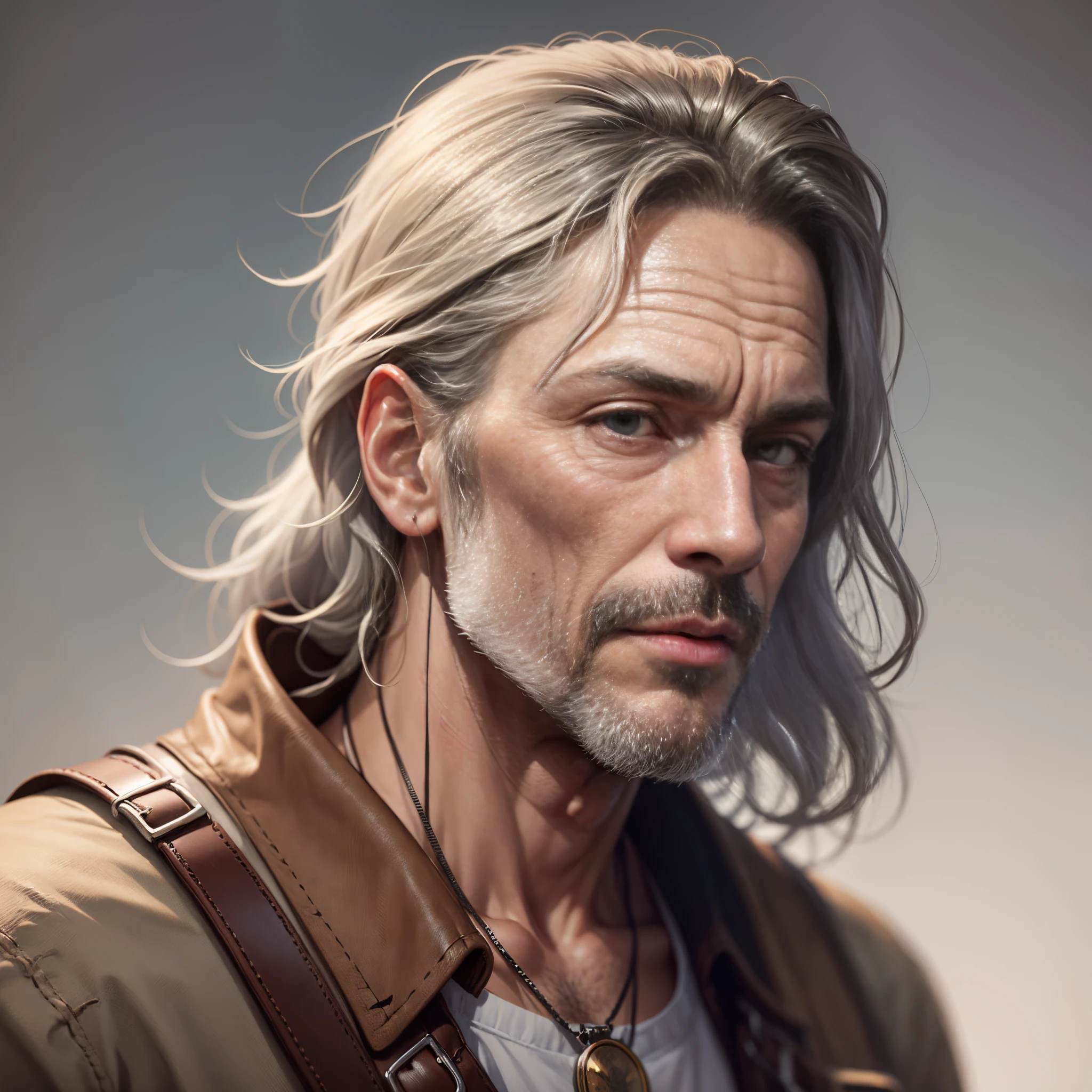nvinkpunk, (((European middle-aged man))), masterpiece, best quality, ((detailed face)), ((award winning)), (High Detail), Sharp, 8k, trending on artstation, intricate --auto --s2