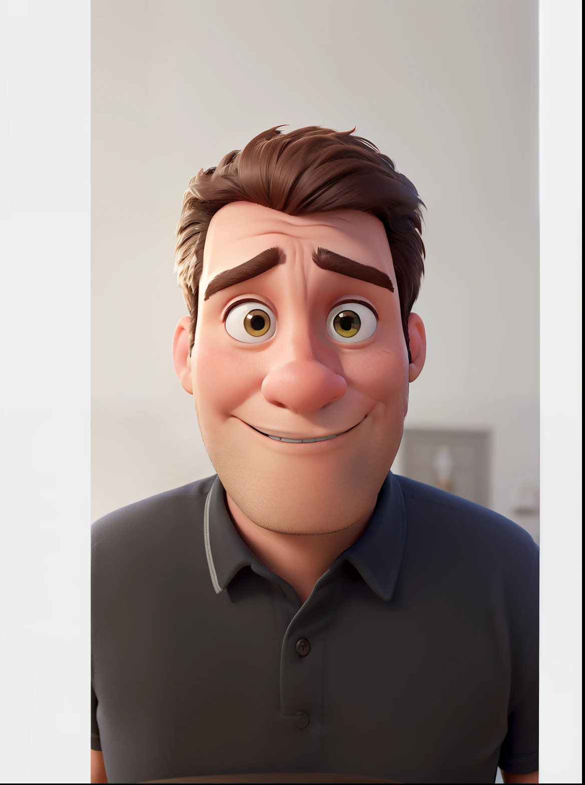 um homem estilo disney pixar, alta qualidade, melhor qualidade