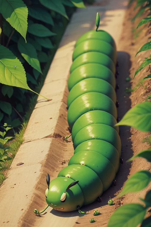 Green caterpillar