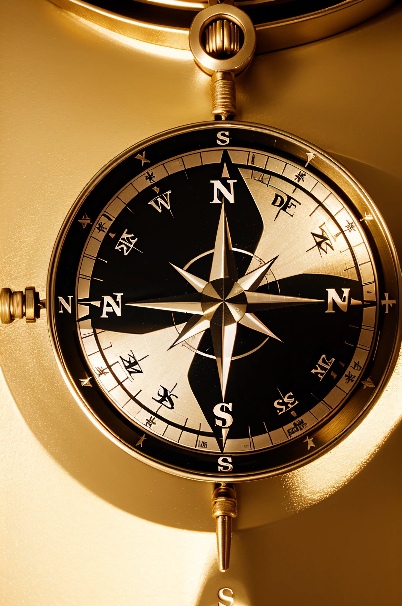 compass image, com destaque para o norte