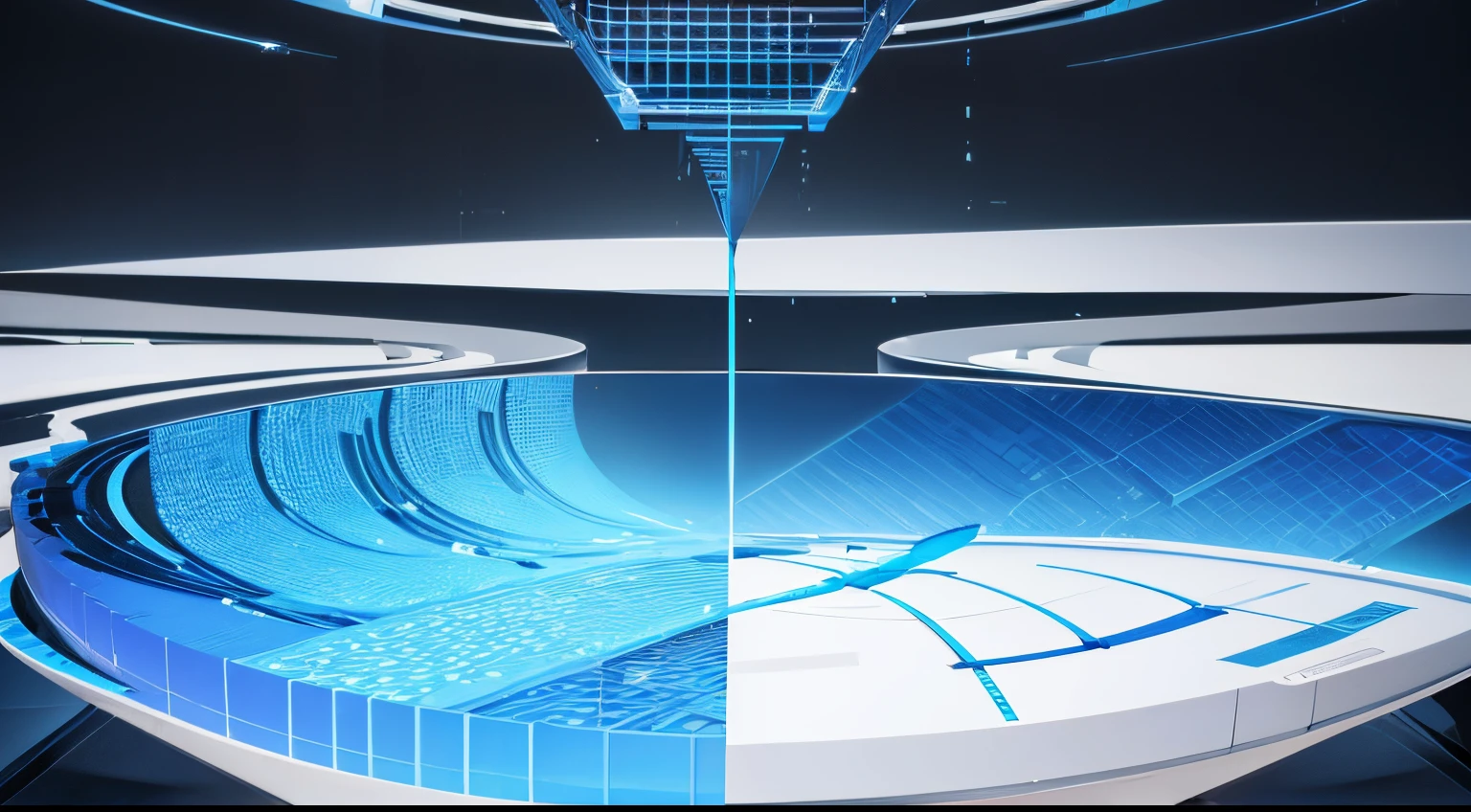 Engaging 3D visualization featuring stunning graphs、glinting