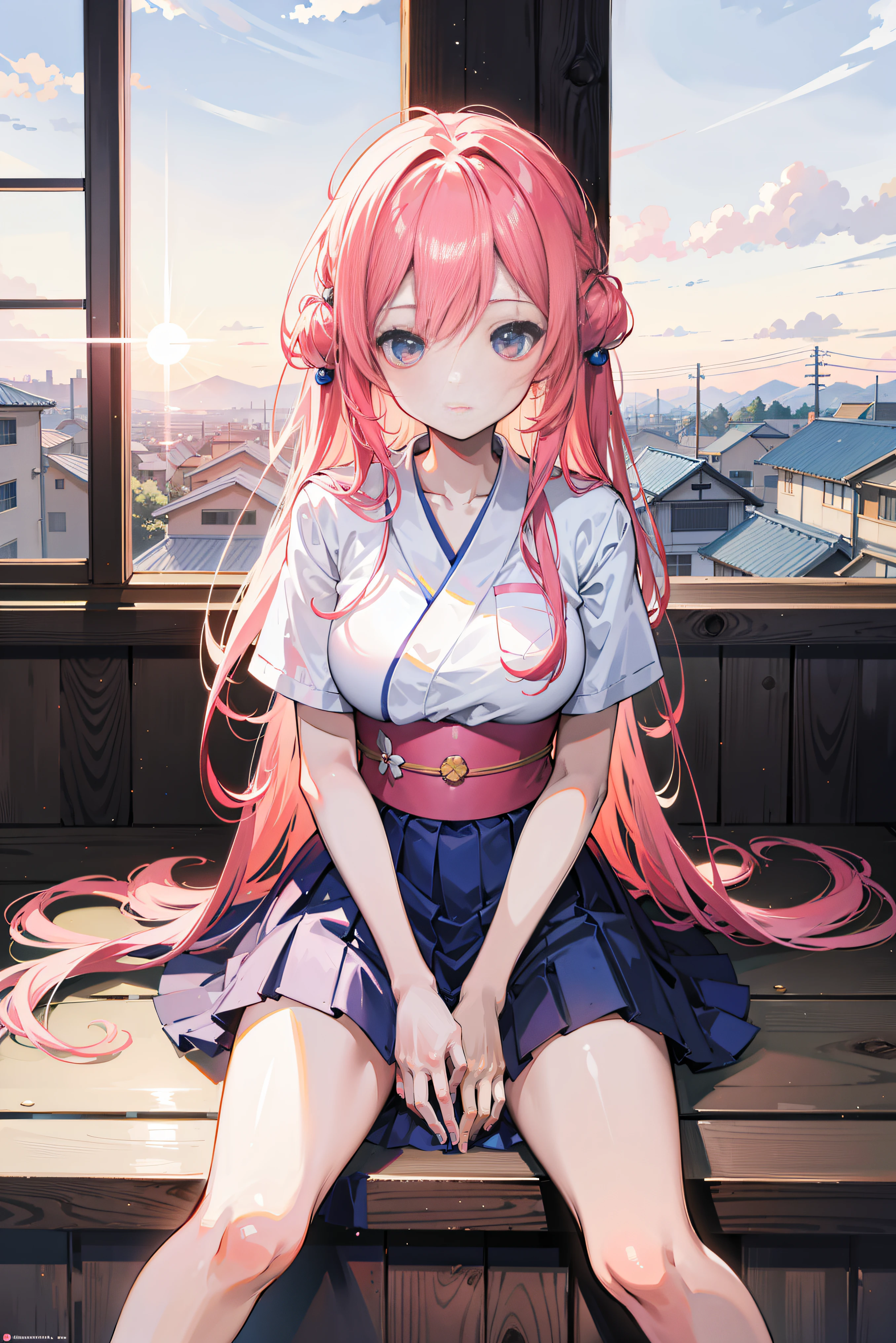 Anime girl sitting on the windowsill looking at the sky, Watching the sun set. Japanese cartoons, 4k anime wallpapers, Anime style 4k, Anime wallpaper 4k, Anime wallpaper 4k, Anime art wallpaper 8 K, Anime art wallpaper 4k, Anime art wallpaper 4k, 4k manga wallpapers, anime girl desktop background, Beautiful anime girls, Beautiful anime high school girl