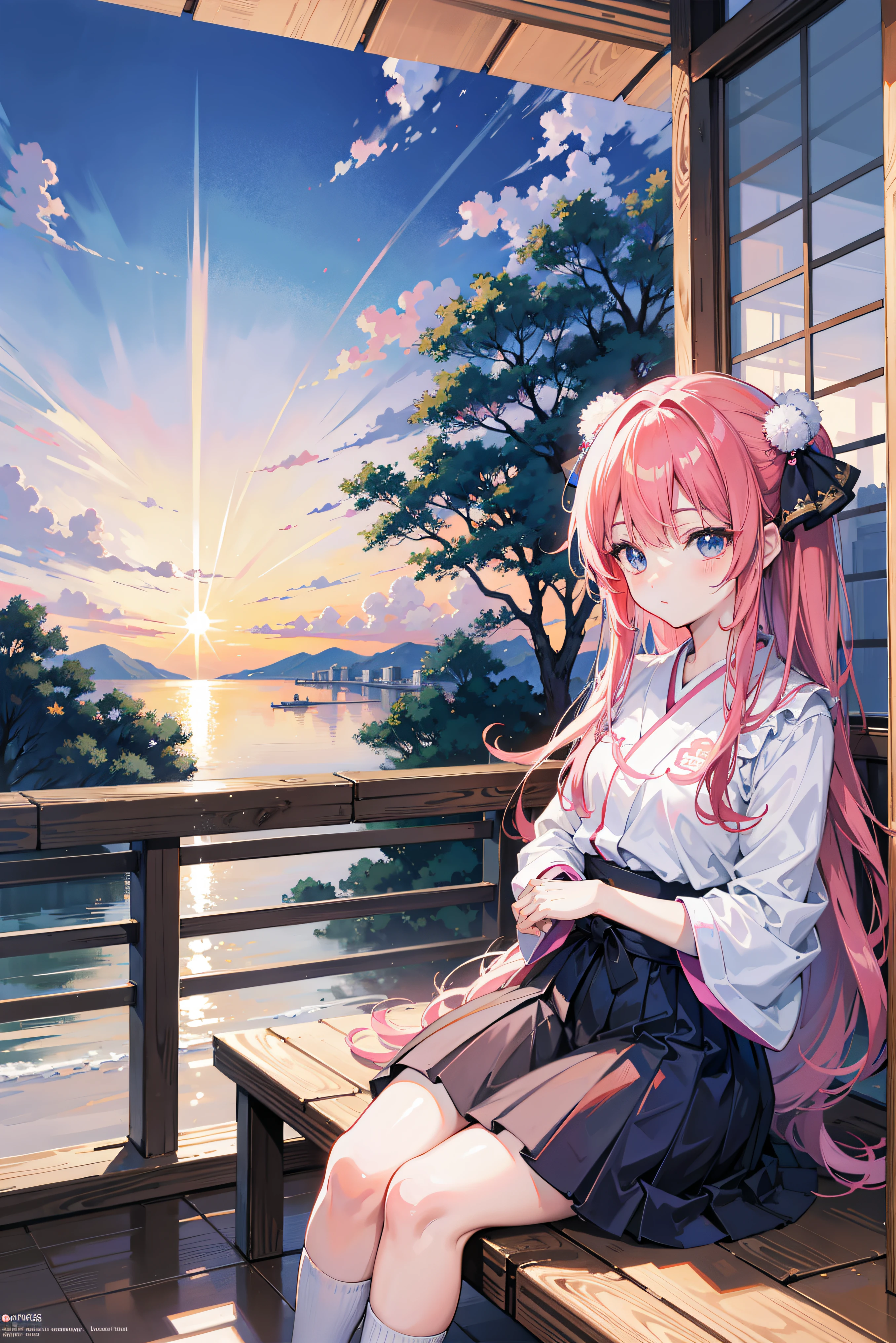 Anime girl sitting on the windowsill looking at the sky, Watching the sun set. Japanese cartoons, 4k anime wallpapers, Anime style 4k, Anime wallpaper 4k, Anime wallpaper 4k, Anime art wallpaper 8 K, Anime art wallpaper 4k, Anime art wallpaper 4k, 4k manga wallpapers, anime girl desktop background, Beautiful anime girls, Beautiful anime high school girl