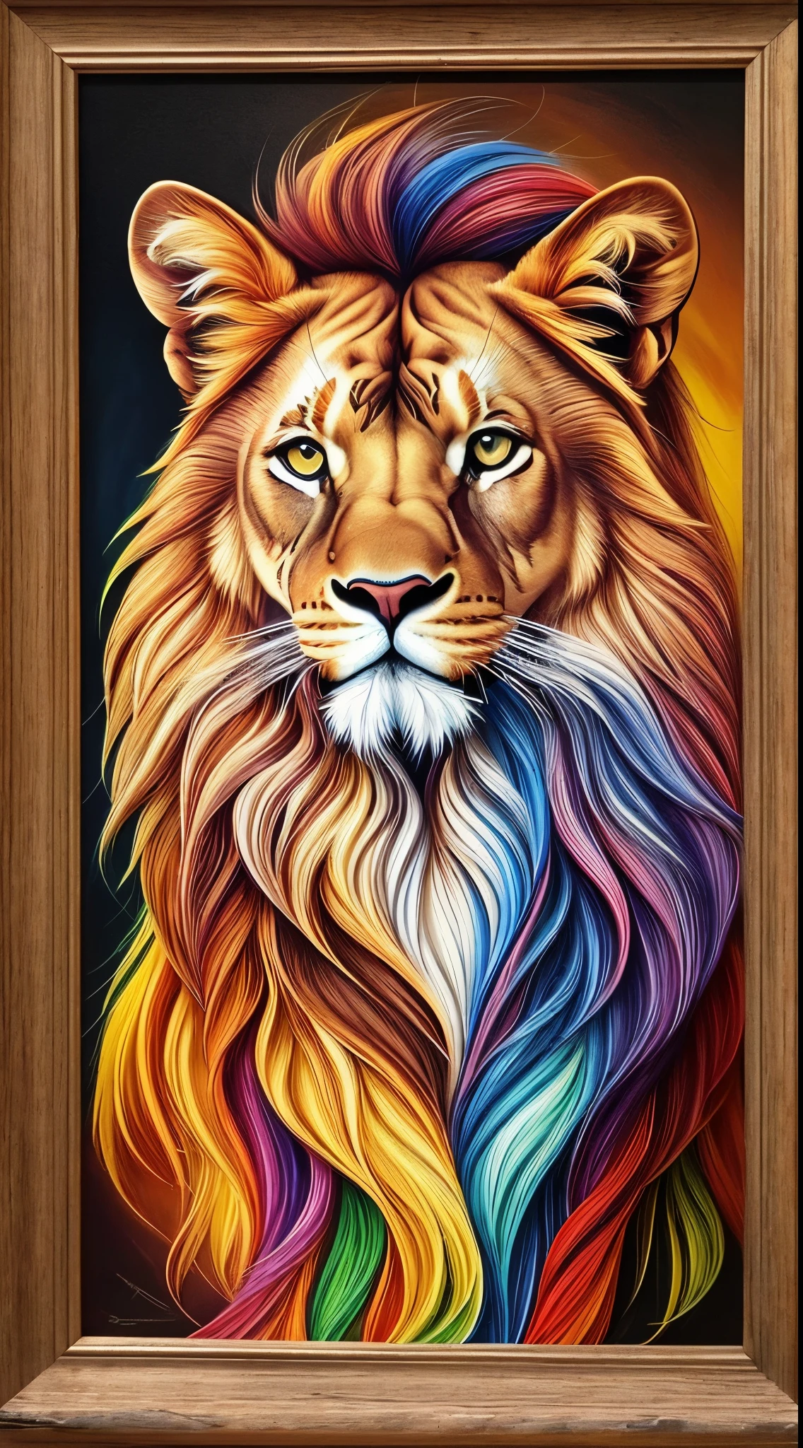 LION, multi dimensional quilling , art, chibi, yang08k, beautiful, colorful, masterpieces, top quality, best quality, official art, beautiful and aesthetic, clean unique, and with a cat,(photorealistic:1.4), --auto --s2