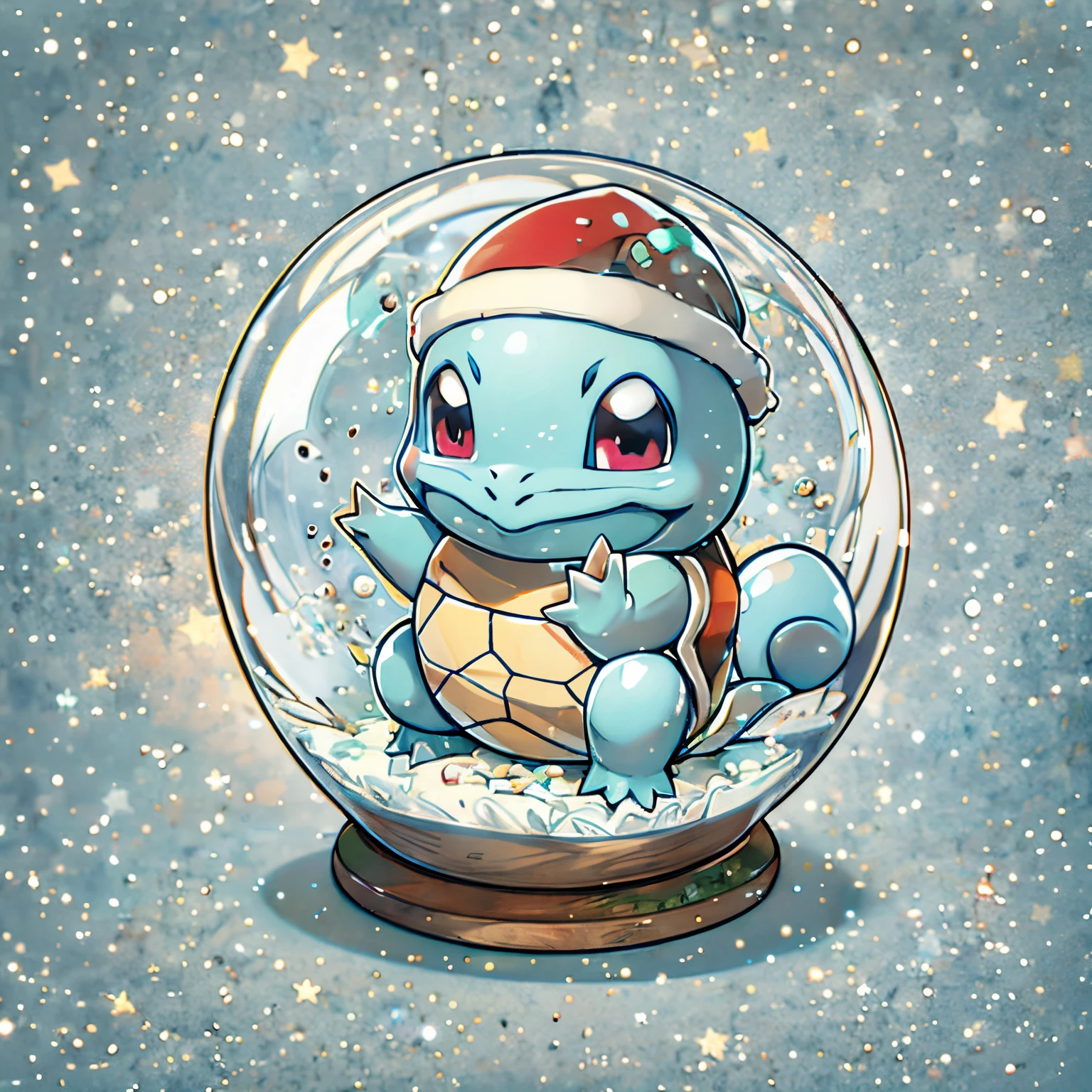 crystal ball, chistmas, squirtle_pokemon