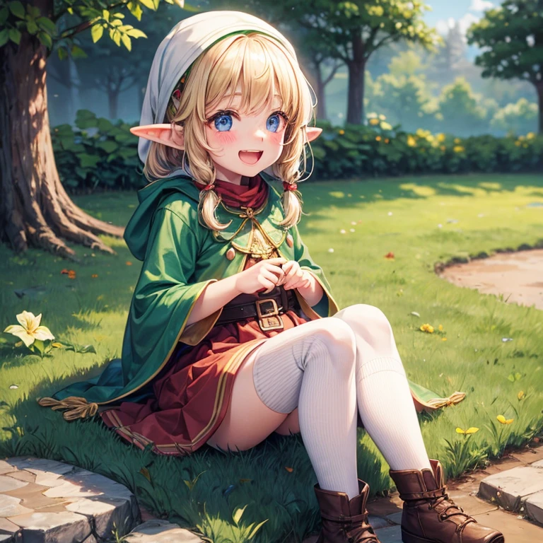 Elves,girl with,laugh,play