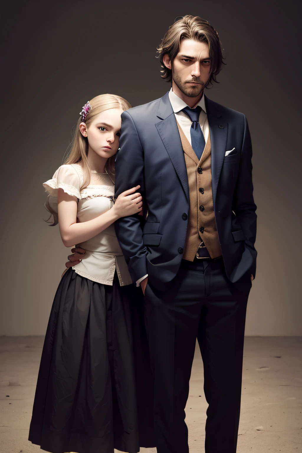 A man and a girl, those suffering from schizophrenia