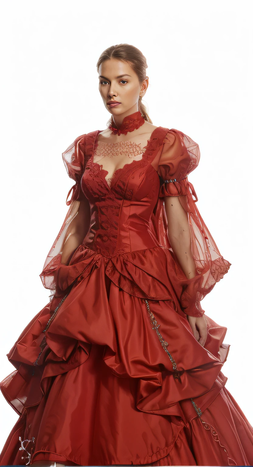 Super realistic red dress, Details, Detailed, photo realism