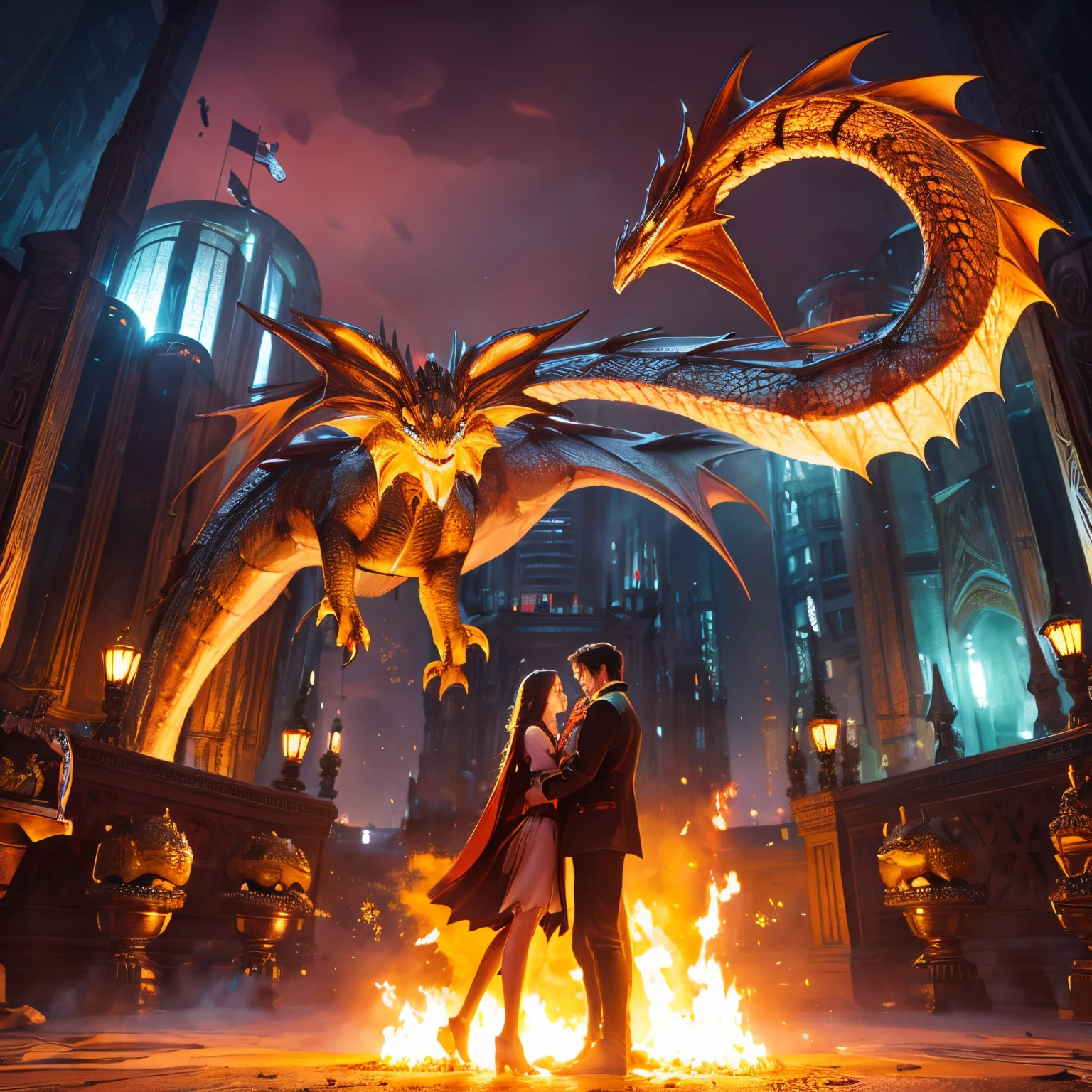 cute dragon illustration。high-level image quality、opulent、